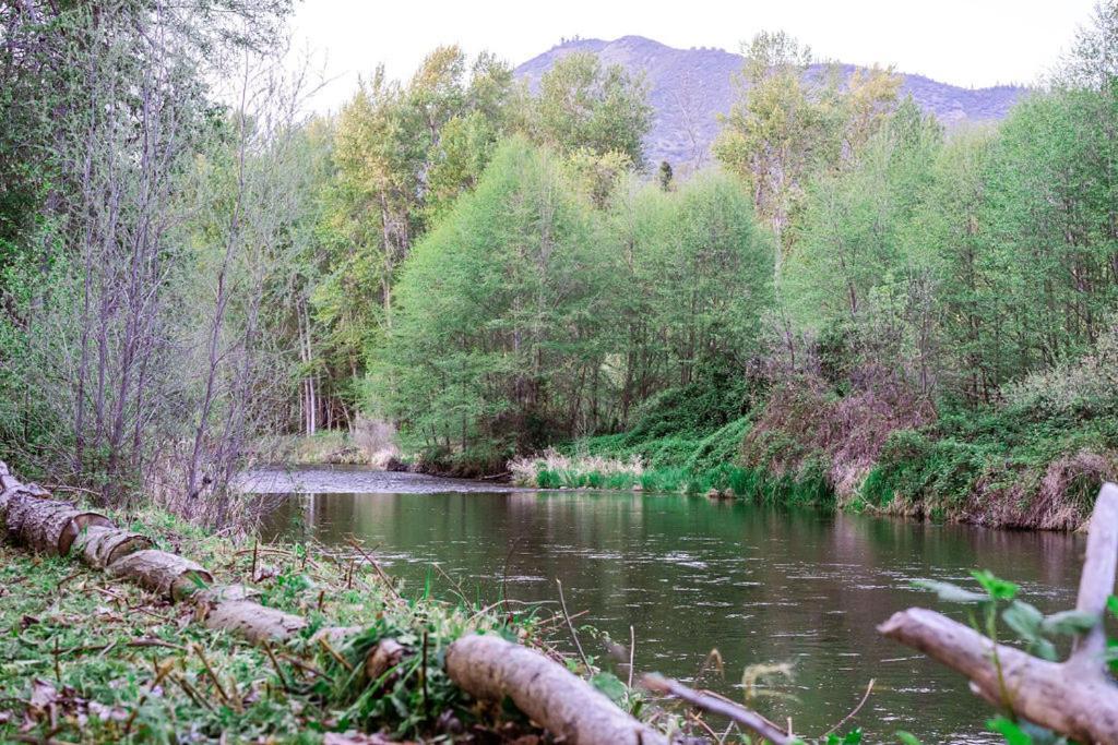 Cozy Wild West Covered Wagon Next To River Грантс Пас Екстериор снимка